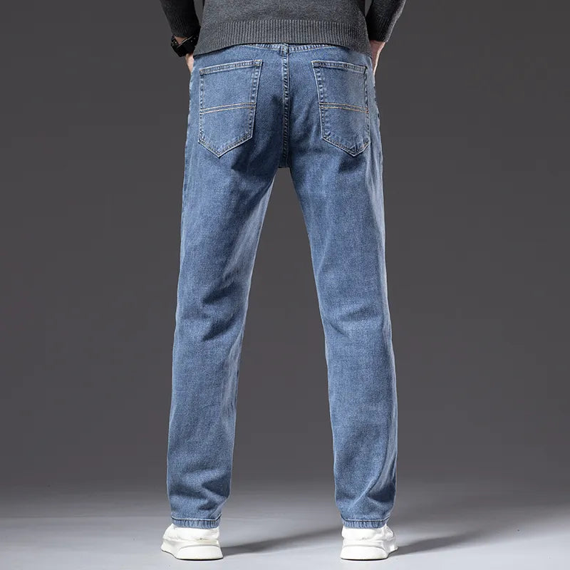 Casual Cotton Stretch Denim Pants