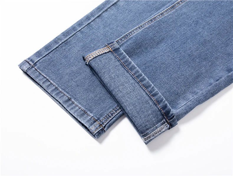 Casual Cotton Stretch Denim Pants