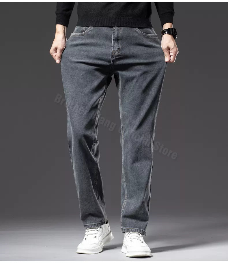 Casual Cotton Stretch Denim Pants