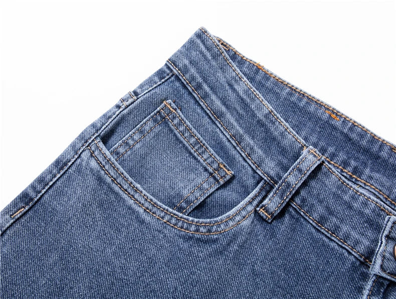 Casual Cotton Stretch Denim Pants