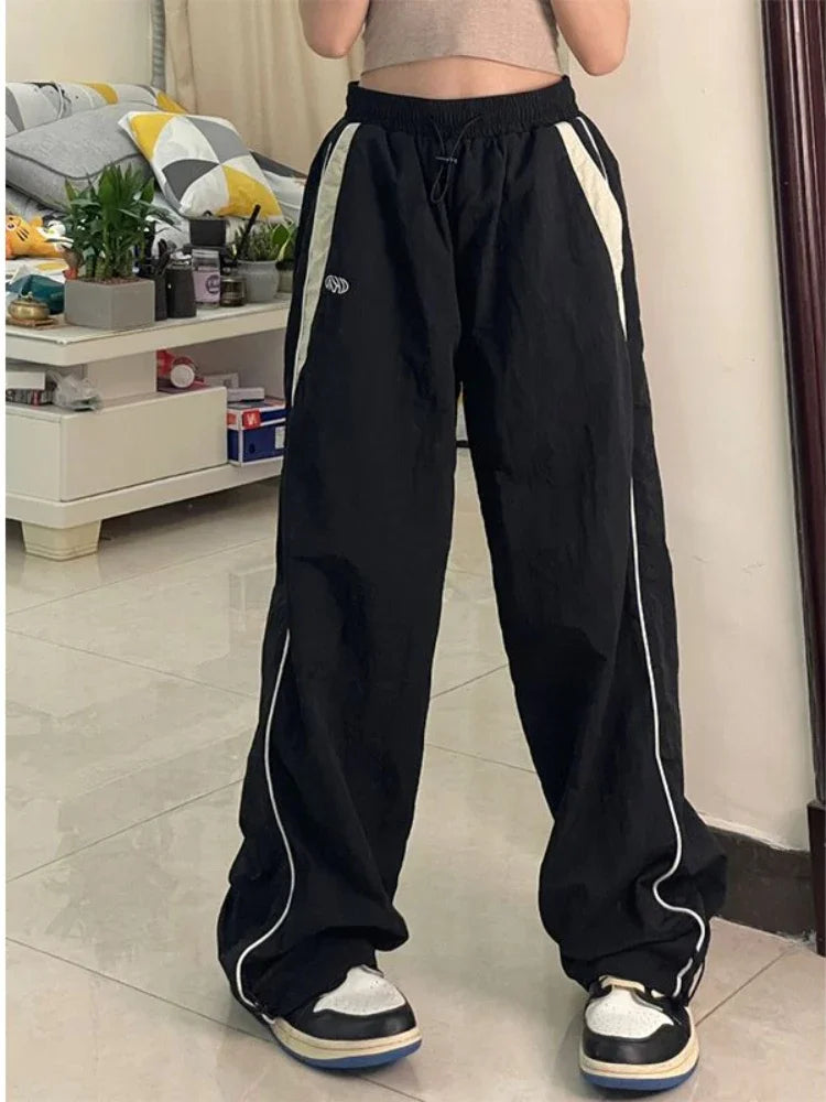Streetwear Oversized Sports Wide Leg Pants