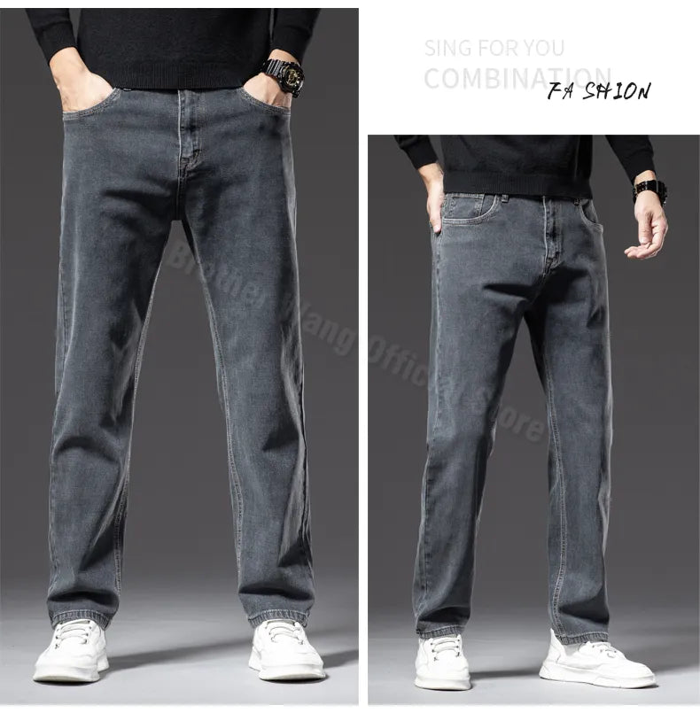 Casual Cotton Stretch Denim Pants