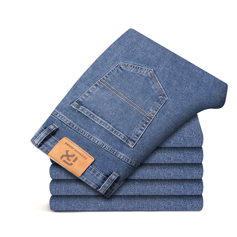 Casual Cotton Stretch Denim Pants